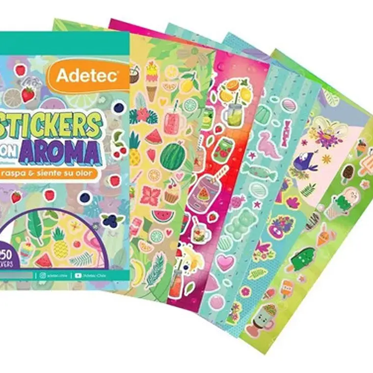 Block Stickers Con Aromas +250 Stickers - 850 Rosado 1