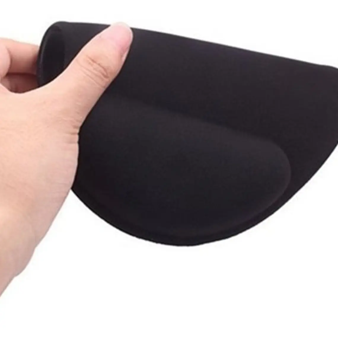 Mouse Pad Gel Apoya Muñeca Tecnolab Negro Antideslizante Goma 3
