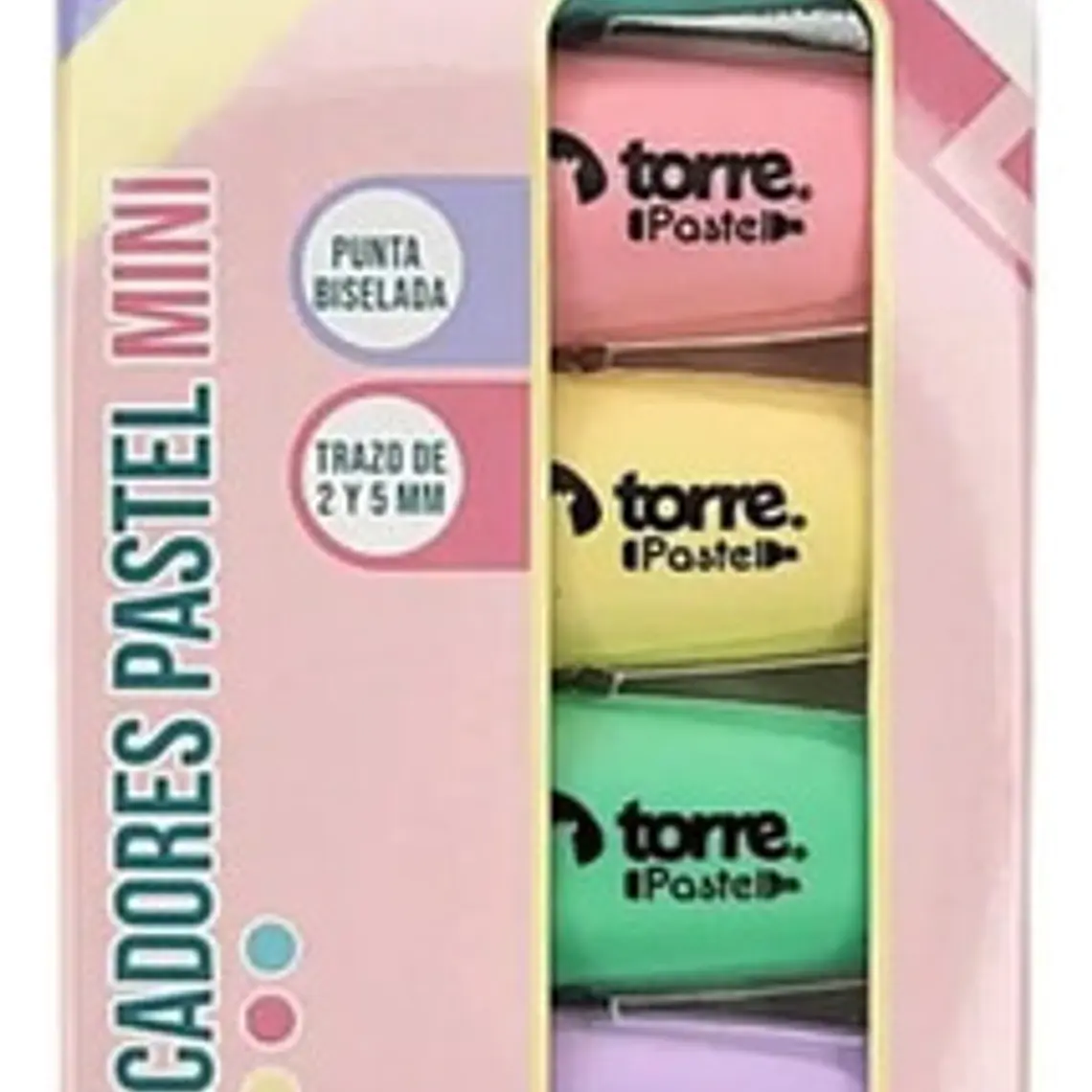 Destacadores Pastel Mini 6 Colores Torre 1