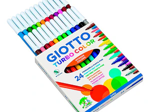 Marcadores 24 Colores Turbo Giotto