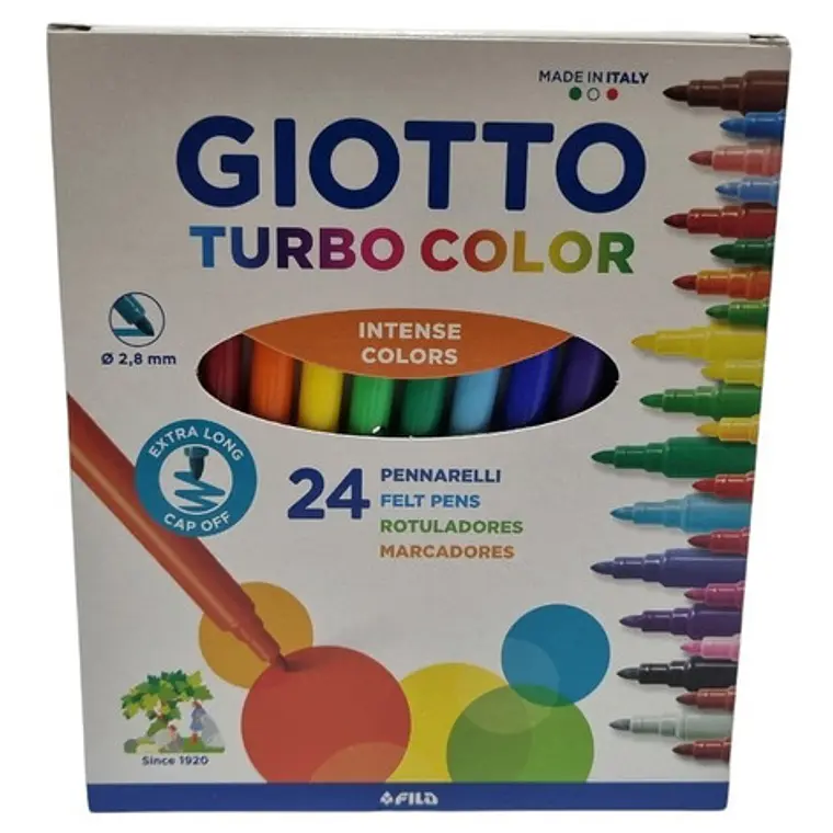 Marcadores 24 Colores Turbo Giotto 2