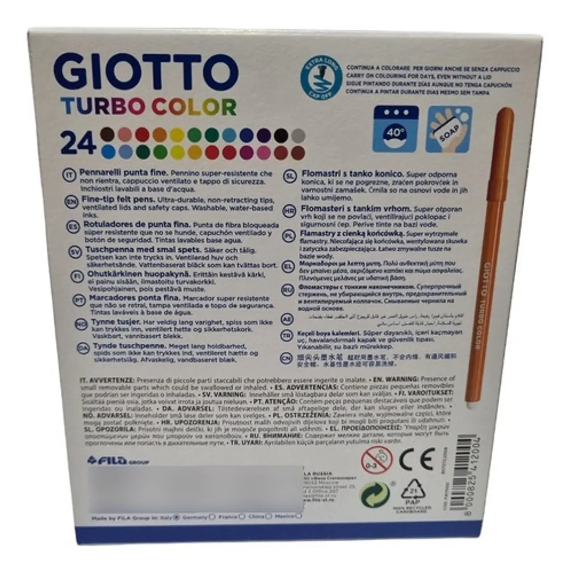 Marcadores 24 Colores Turbo Giotto 4