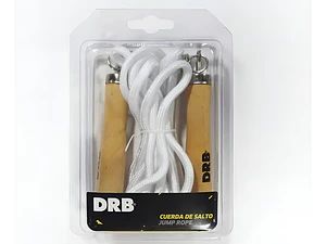 Cuerda De Salto Nylon Drb Color Blanco