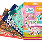 Set 2 Block De Stickers  Animales Y Dinosaurios Adetec - Miniatura 2