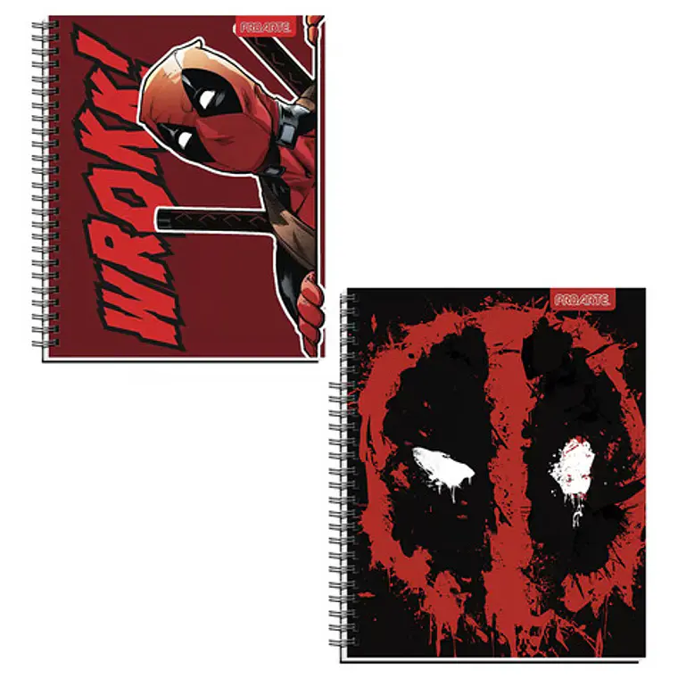 Pack De 2 Cuaderno Universitario Matemáticas Deadpool 16