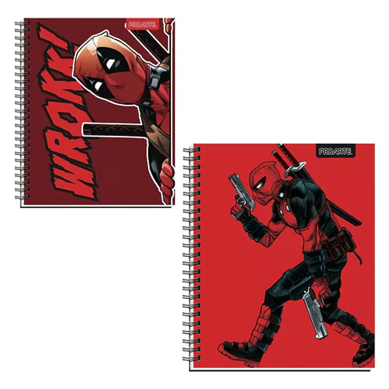 Pack De 2 Cuaderno Universitario Matemáticas Deadpool 19