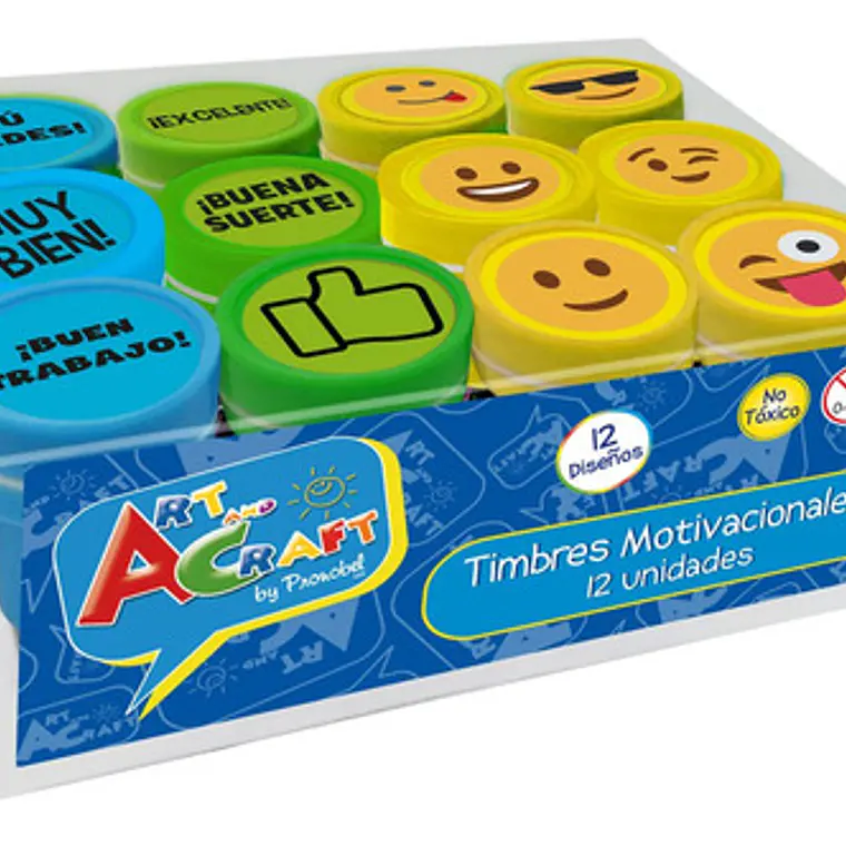 Timbres Motivacionales 12 Diseños Art&craft 1
