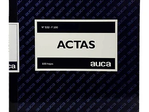Libro De Actas Auca 100 Hojas  Lineal Foliado