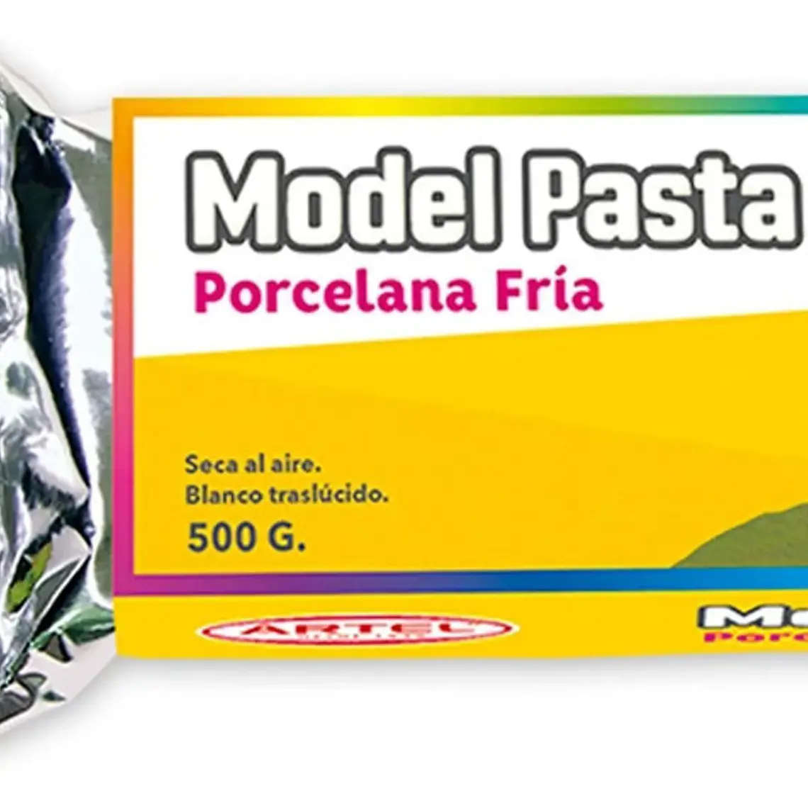 Model Pasta Cerámica Frío 500gr. Artel - Porcelana Fría Blanco 2
