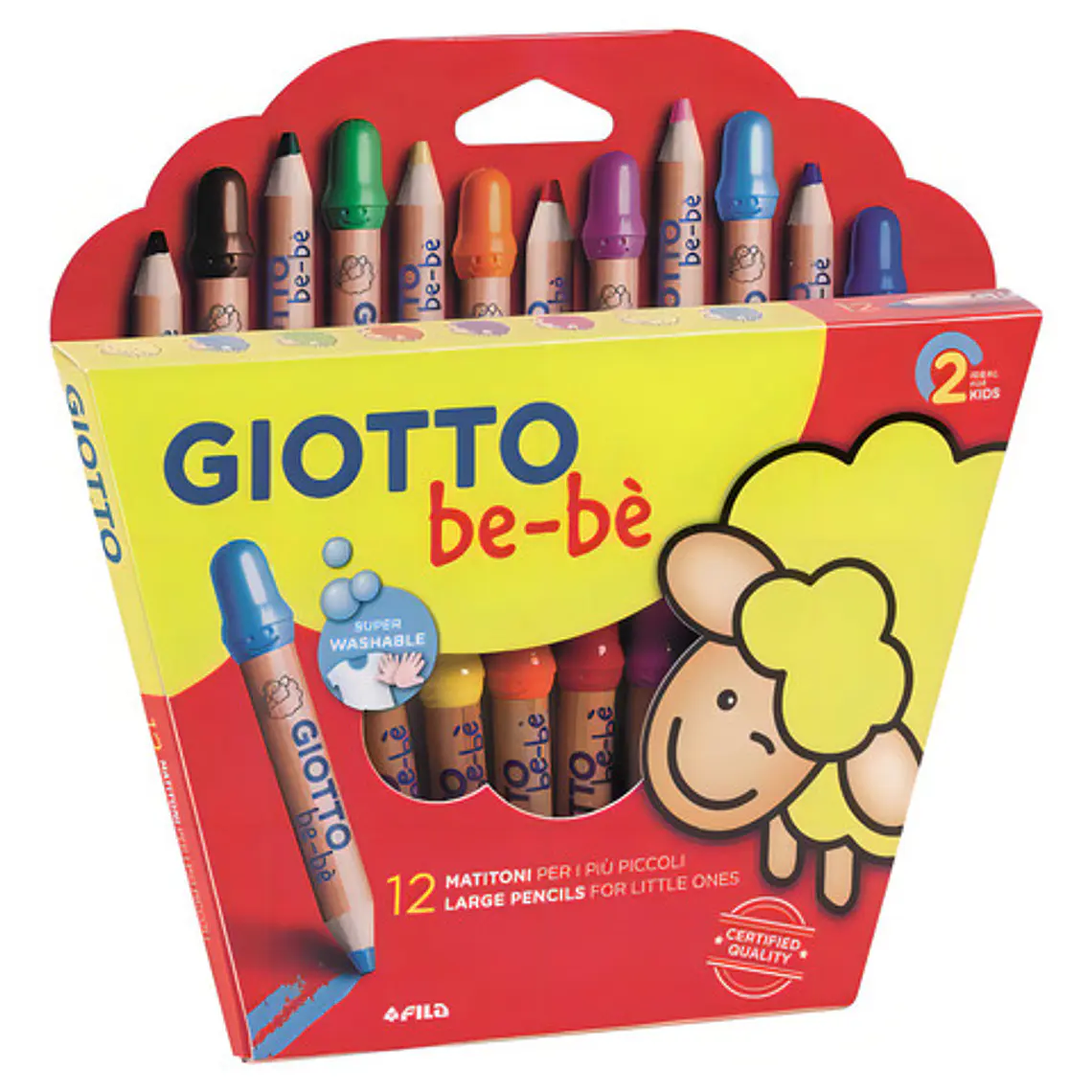 Lápices Giotto Bebé 12 Colores 4