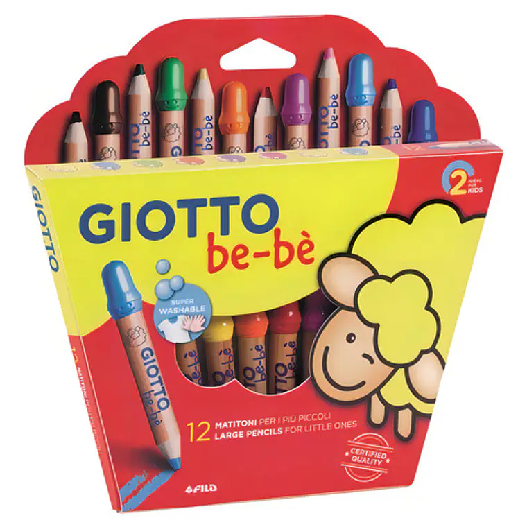 Lápices Giotto Bebé 12 Colores 4