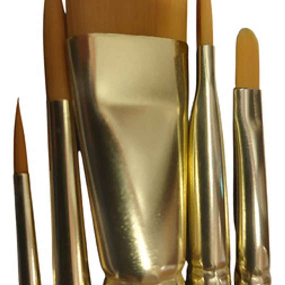 Set De 5  Pinceles Para Acrílico Artel Mango Largo 1