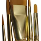 Set De 5  Pinceles Para Acrílico Artel Mango Largo - Miniatura 1