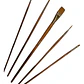 Set De 5  Pinceles Para Acrílico Artel Mango Largo - Miniatura 3