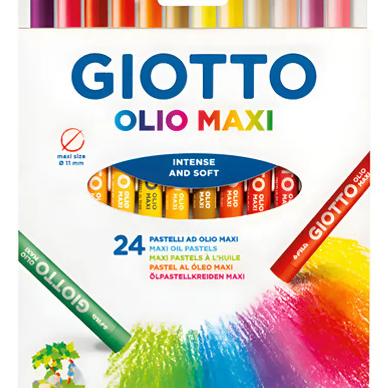 Giotto Crayon Olio 24 Colores Multicolor 1