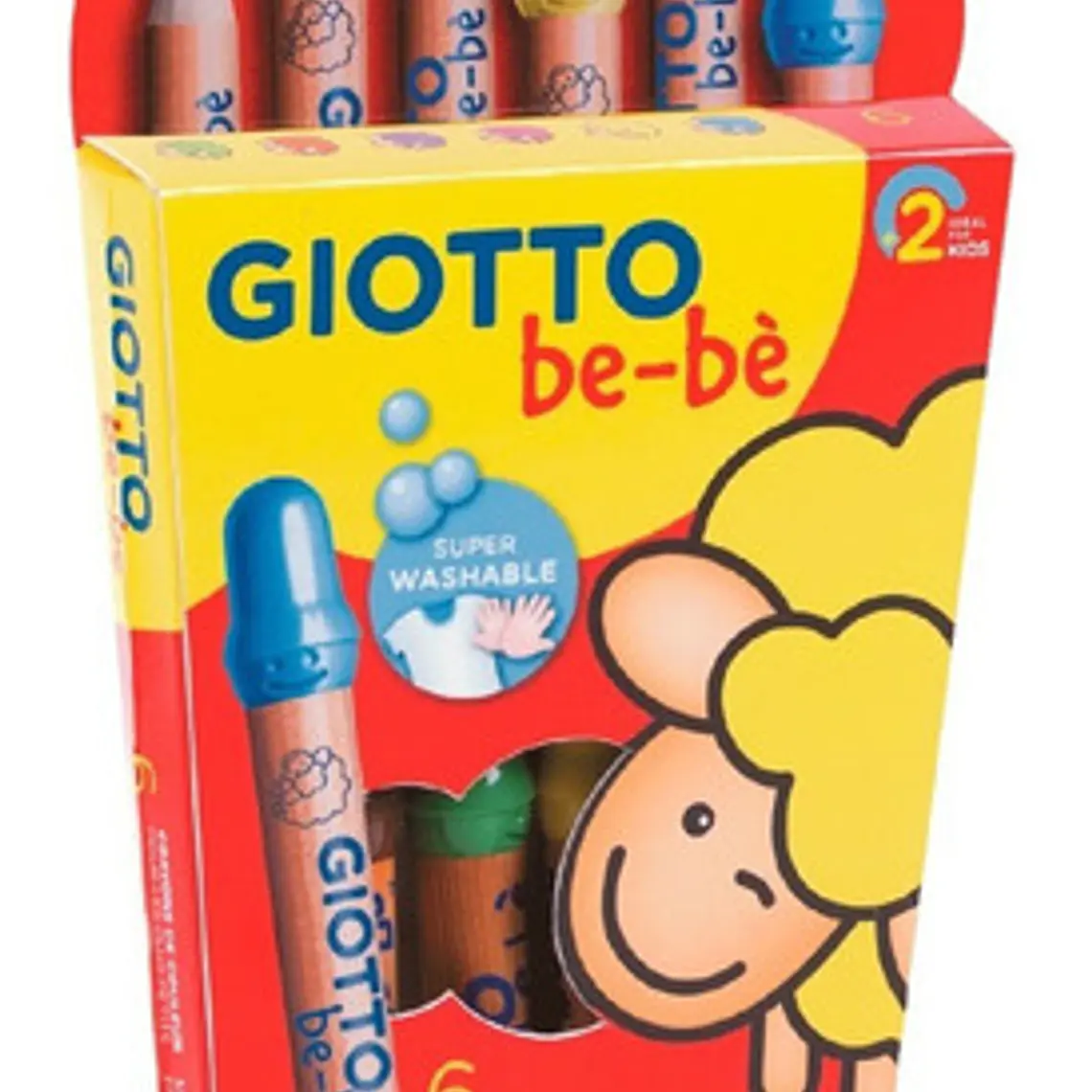 Lápices Giotto Be-be 6 Colores + Sacapuntas 1