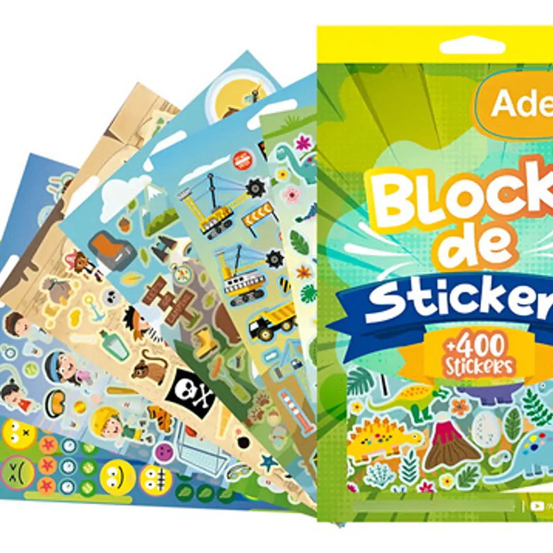 Block 400 Stickers Adetec Diseños A Eleccion 1