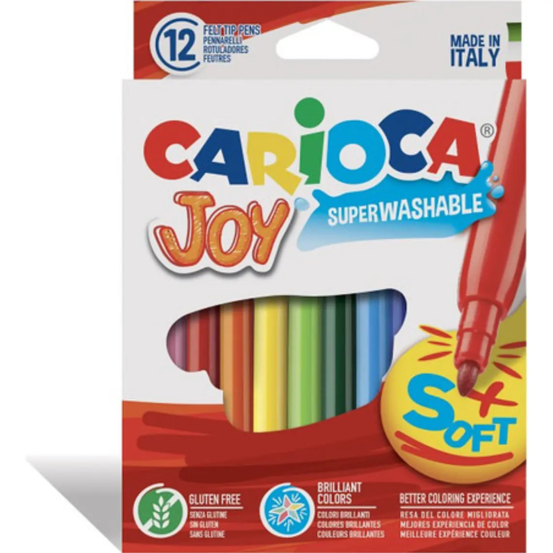 Plumones Joy 12 Colores Carioca 1