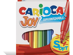 Plumones Joy 12 Colores Carioca
