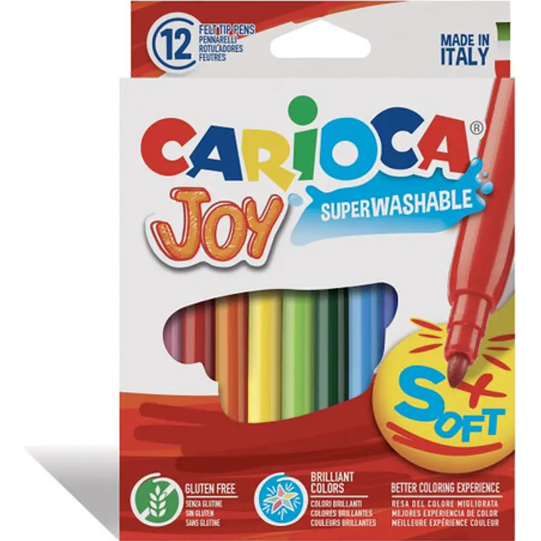 Plumones Joy 12 Colores Carioca 1