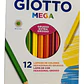 Lapices Jumbo Giotto 12 Colores Triangular Mina 5,5mm - Miniatura 3
