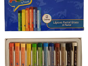 Lápices Art And Craft Pastel Graso Trazo 12 Colores