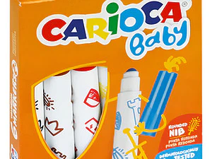 Plumones Carioca Baby Lavable (6 Colores)