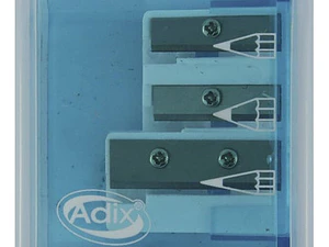 Sacapuntas Triple Con Contenedor Adix Color Azul