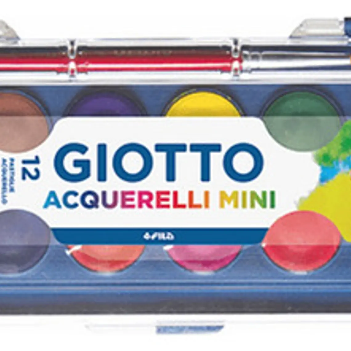Cuarela De 12 Colores Mini Giotto 1