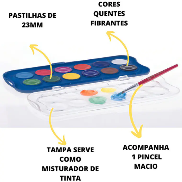 Cuarela De 12 Colores Mini Giotto 2
