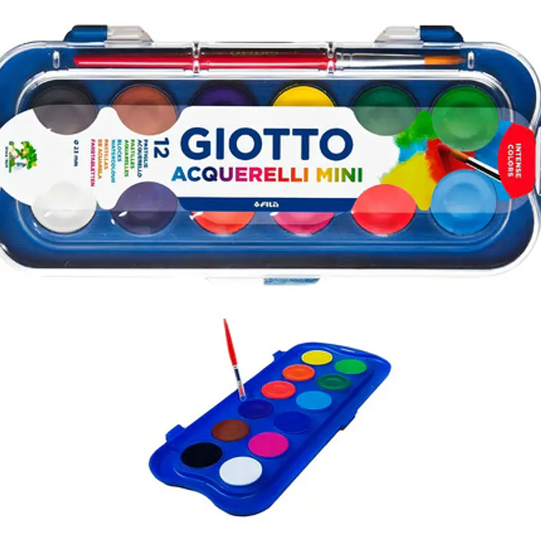 Cuarela De 12 Colores Mini Giotto 6