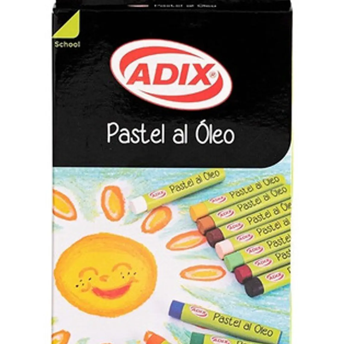 Crayón Óleo Pastel 12 Colores Adix 1