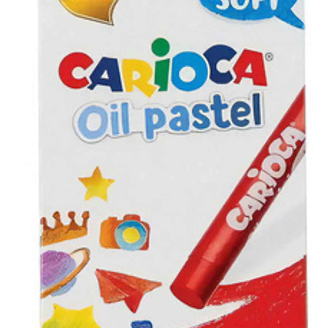 Crayones Pastel Oleo Carioca Oil Pastel X12 Cilíndricos No Tóxicos Italia 1