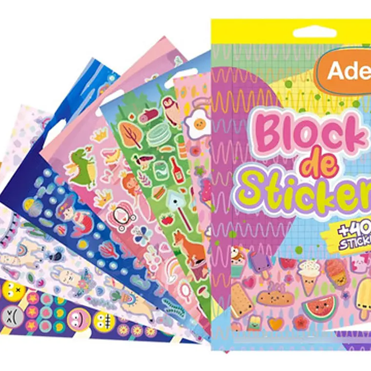 Block 400 Stickers Adetec Diseños A Eleccion 1