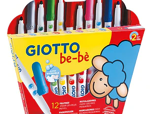 Marcadores Giotto Bebe No Toxicos X 12 Colores