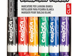 Marcadores Borrables 4,5 Mm Para Pizarra 6 Colores Carioca