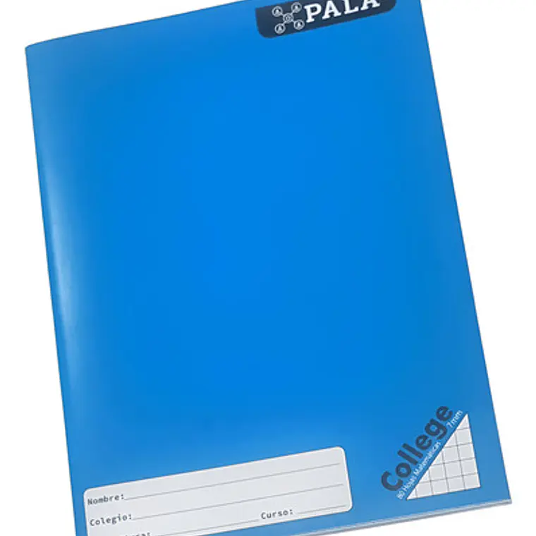Cuaderno College Matemáticas 7mm 80 Hojas Pala 1
