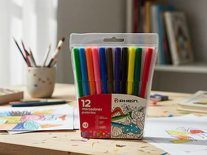 Marcadores Escolar Punta Delgada Rhein 12 Colores