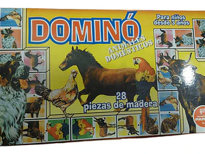 Dominó Pardo Animales Domésticos - Juego De Mesa