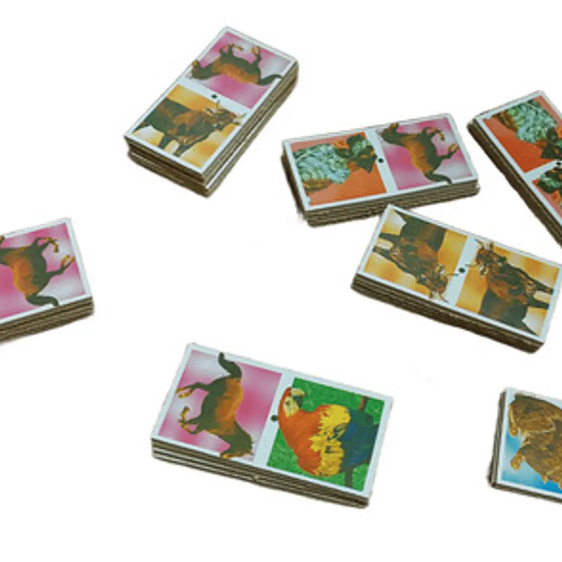 Dominó Pardo Animales Domésticos - Juego De Mesa 3
