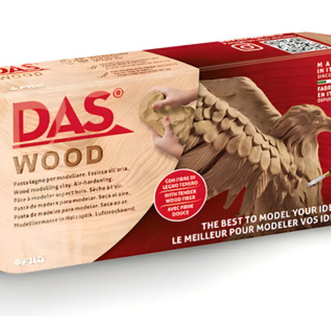 Pasta Para Modelar Das Wood 700g Arcilla De Madera 4