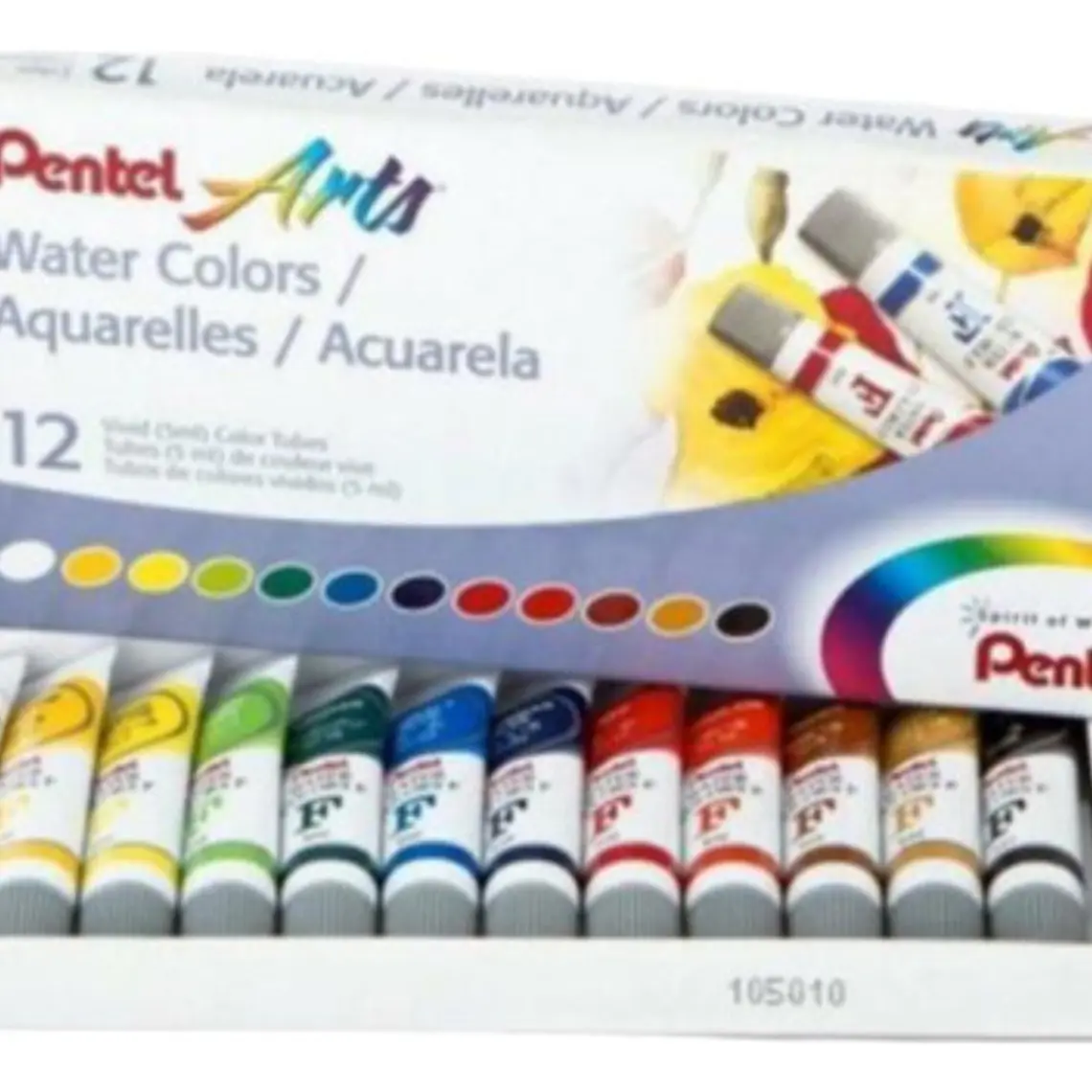 Tubos De Acuarela Pentel 12 Colores 5ml 1