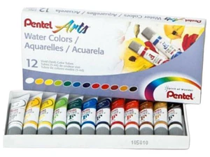 Tubos De Acuarela Pentel 12 Colores 5ml