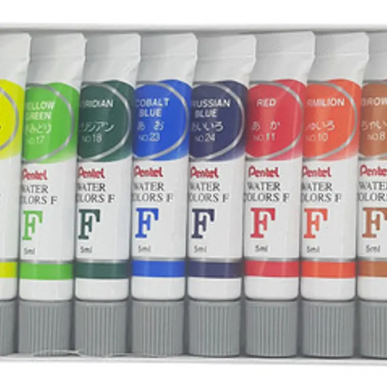 Tubos De Acuarela Pentel 12 Colores 5ml 2