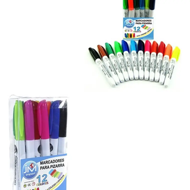 Marcadores Para Pizarra 12 Colores 1