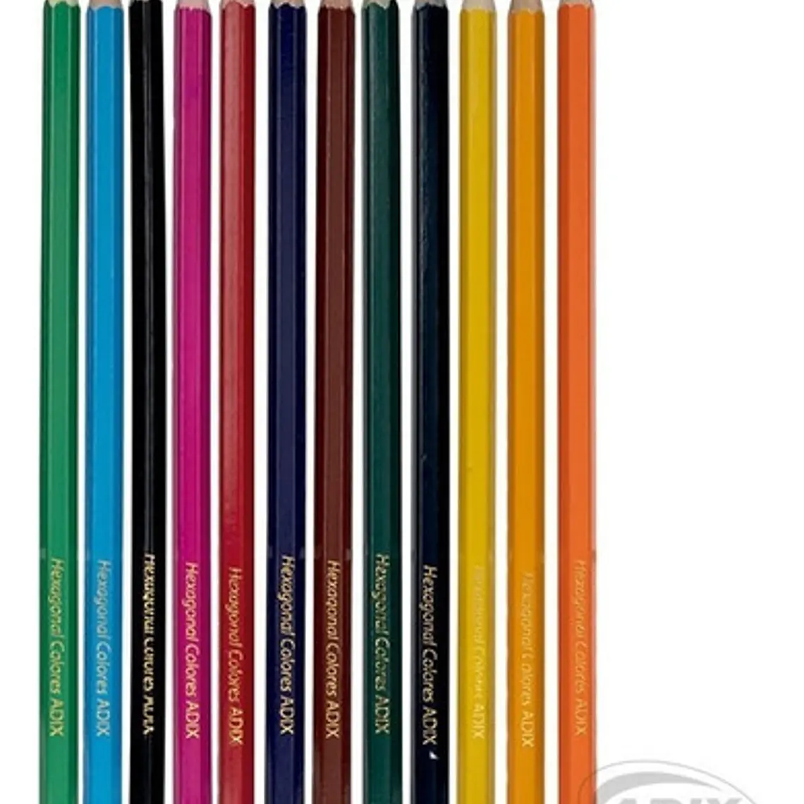 Lápices De Colores Hexagonales Adix - 12 Colores 3