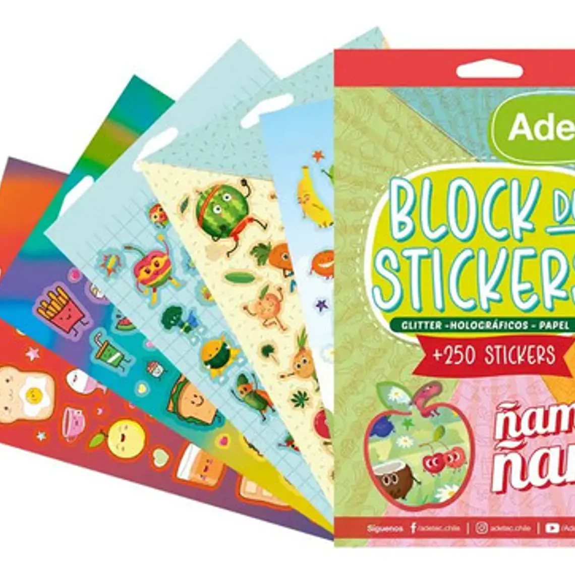 Block De Stickers Ñam Ñam Adetec 1