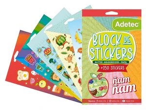 Block De Stickers Ñam Ñam Adetec