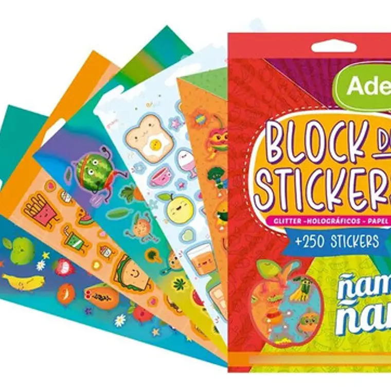 Block De Stickers Ñam Ñam Adetec 2
