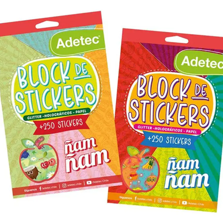 Block De Stickers Ñam Ñam Adetec 3